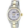 Image 2 : Rolex Ladies 2T Yellow Gold & Stainless Steel Cream Dial Oyster Band Wristwatch