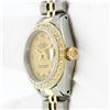 Image 5 : Rolex Ladies 2T 18K Yellow Gold And Stainless Steel Champagne Diamond Watch