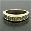 Image 2 : 14k Yellow Gold 1.00 ctw Baguette Diamond Channel Domed Wedding Band Ring