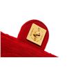 Image 6 : Chanel Red Quilted Fabric Single Flap Bag