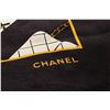 Image 3 : Chanel Black White Silk Chanel Scarf