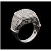 Image 4 : 14KT White Gold 0.33 ctw Diamond Ring