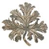 Vintage Guglielmo Cini Solid Sterling Silver Detailed Leaf Brooch Pin Ca. 1950