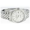 Image 3 : Rolex Mens Stainless Steel 36MM Silver Index 14K White Gold Fluted Bezel Datejus