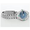 Image 6 : Rolex Ladies Quickset Stainless Steel Blue Roman 18K White Gold Diamond & Emeral
