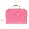 Chanel Pink Quilted Patent Leather 2-Way Bag