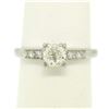 Image 2 : Antique Art Deco .900 Platinum 0.51 ctw Old European Cut Diamond Engagement Ring