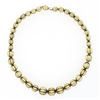 Image 3 : Vintage 14k Yellow Gold 16" Graduated Grooved 8.45-13.00mm Ball Bead Necklace