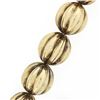 Image 8 : Vintage 14k Yellow Gold 16" Graduated Grooved 8.45-13.00mm Ball Bead Necklace