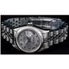 Image 3 : Rolex Ladies Stainless Steel Slate Grey Roman 26MM With Jubilee Band