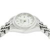 Image 9 : Rolex Ladies New Style Sapphire Quickset White Roman Smooth Bezel Wristwatch 26M
