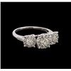 Image 1 : 14KT White Gold 0.85 ctw Diamond Ring