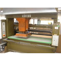 ATOM TRAVELLING HEAD PRESS S525/2 25T S/N 12336 C/W ELEMAC 600MTV LIGHT GUARDS (Note: Located in Sco