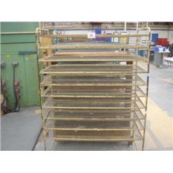 QTY X 10 10 TIER VARIOUS COLOURED TROLLIES (Note: Located in Scotland)