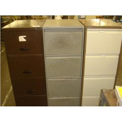QTY X 2 FOUR DRAWER FILING CABINETS