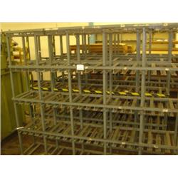 QTY X 3 STEEL FRAMED MOULD RACKS