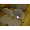Image 1 : QTY X 4 GREY UPHOLSTERED MACHINIST SWIVEL CHAIRS
