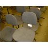 Image 1 : QTY X 4 GREY UPHOLSTERED MACHINIST SWIVEL CHAIRS