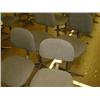 Image 1 : QTY X 4 GREY UPHOLSTERED MACHINIST SWIVEL CHAIRS