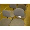 Image 1 : QTY X 4 GREY UPHOLSTERED MACHINIST SWIVEL CHAIRS