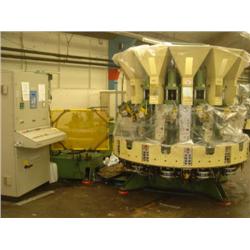 8 STATION PLASTIMATIC INJECTION MOULDING MACHINE C/W 1 GUN, ELECTRIC SCREW MOTOR, MACHINE NO. P1306 