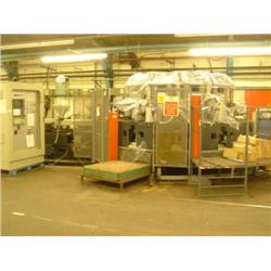 1994 12 STATION MAIN GROUP INJECTION MOULDING MACHINE T206 C/W 2 GUNS, 2 COLOUR HYDRAULIC SCREW MOTO