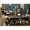 Image 1 : 8' METAL WORKBENCH WITHOUT CONTENTS. 24" DEEP. 4" VICE