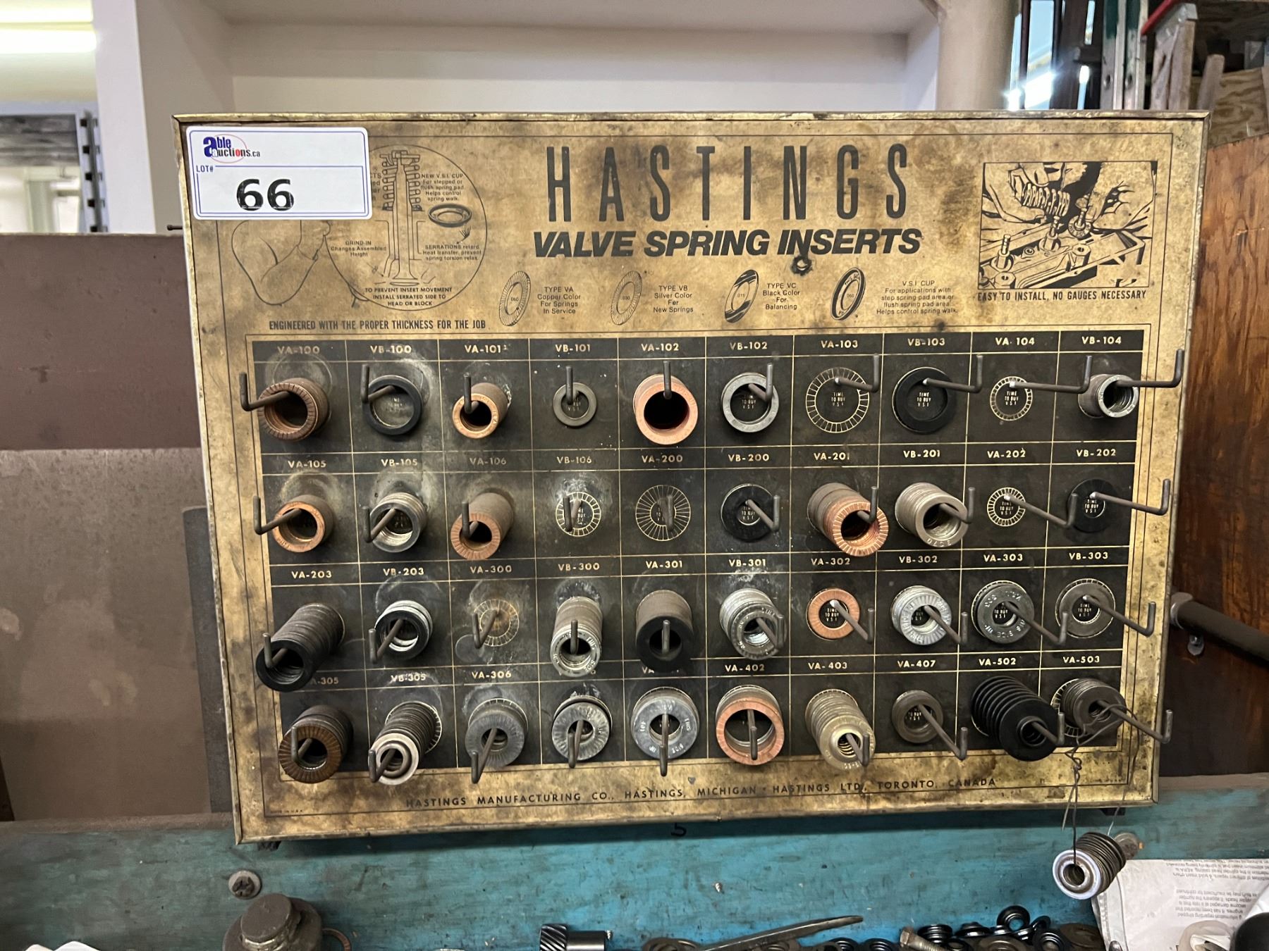 HASTINGS VALVE SPRING INSERT KIT - Able Auctions