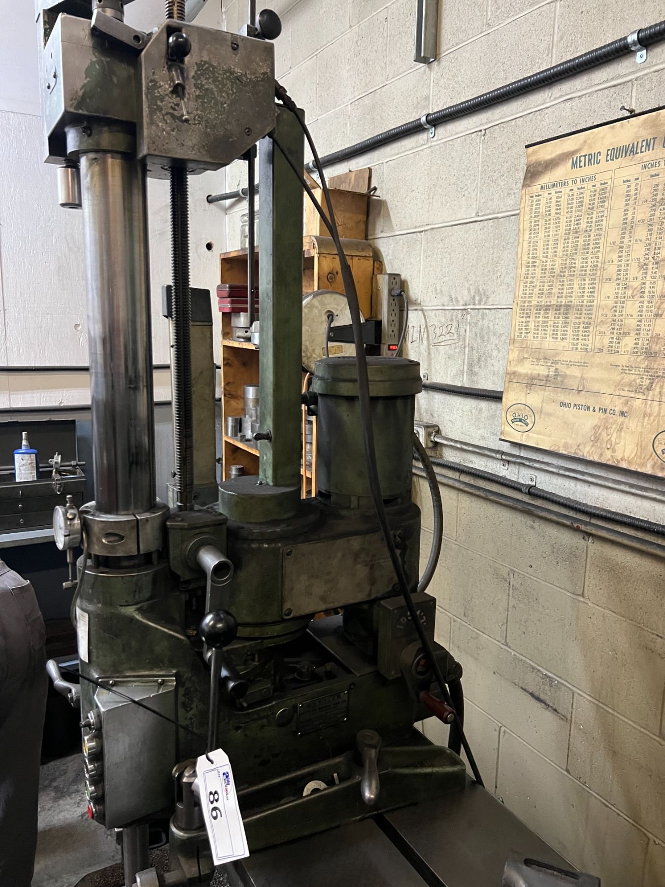 ROTTLER MODEL FA4B CYLINDER BORING MACHINE. 3 PHASE. SIZES FROM 1.5-6 ...