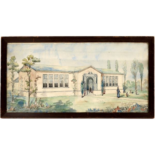 Noble Newsom Watercolor Rendering  1920s  [131605]