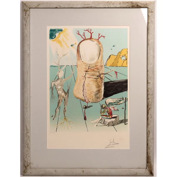 Salvador Dali, The Thumb, H.C. 12/65 Lithograph    [168422]