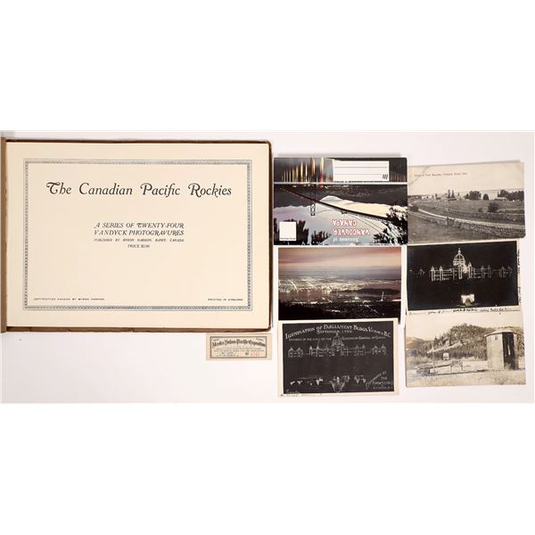 Rocky Mountains of Canada Photo Album, Parliament  Crows NEst Post Cards  1900-06  [170535]