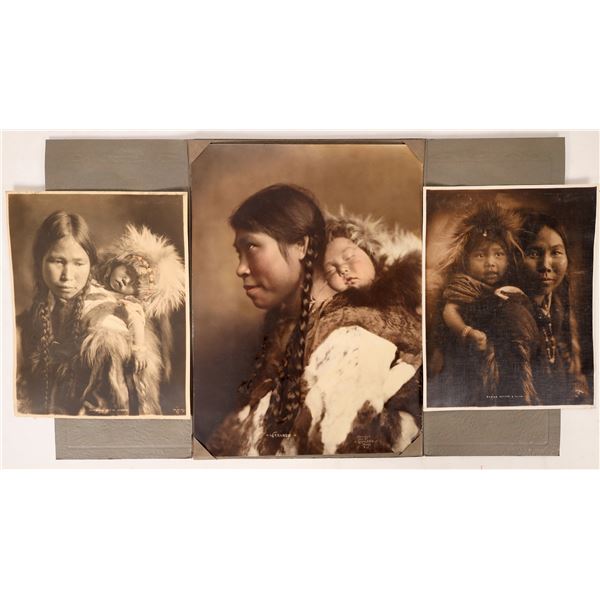 Eskimo Mother & Child Loman Bros Photographs (3)  c1890  [171396]