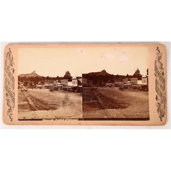 Prescott Street Scene Stereoview  c1885  [174012]