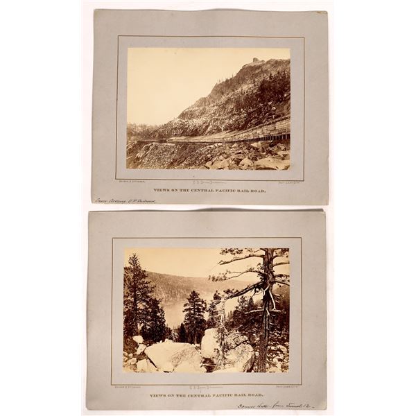 Union Pacific Photos of Donner & Snow Sheds (2)  1870s  [171388]