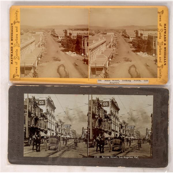 Los Angeles Stereoviews, 2  c1870-80  [174021]