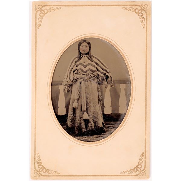 Southwest Lady Tintype Photo  c1865  [174026]