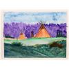 Image 1 : Vic Runnels Original Lakota Watercolor    [170700]