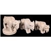 Image 1 : Lakota Alabaster Buffalo Carvings (3) by James Under Baggage    [170394]