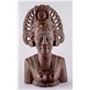 Image 1 : Carved Wood Asian Lady with Head Dress    [161319]