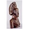 Image 2 : Carved Wood Asian Lady with Head Dress    [161319]