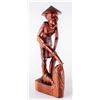 Image 1 : Carved Wood Asian Man with a Hoe    [161317]