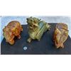 Image 1 : Carve Jadeite Elephants (2) and a Dragon    [171972]