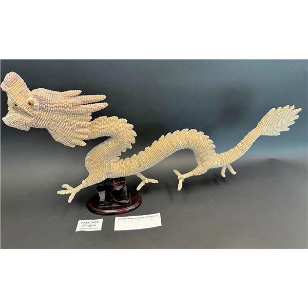 Very Large Dragon Figurine, Freshwater Pearls    [175887]