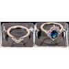 Image 1 : Blue Montana Sapphire/Diamond Lady's Ring Set  (2 rings)    [170154]