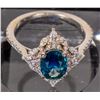 Image 2 : Blue Montana Sapphire/Diamond Lady's Ring Set  (2 rings)    [170154]