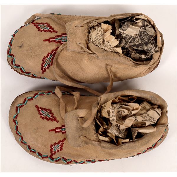 Moccasins, Beaded Buckskin    [162774]