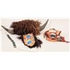 Image 1 : Plains Indians Buffalo Headdress & Leather Breast Collar  19th Century  [170880]