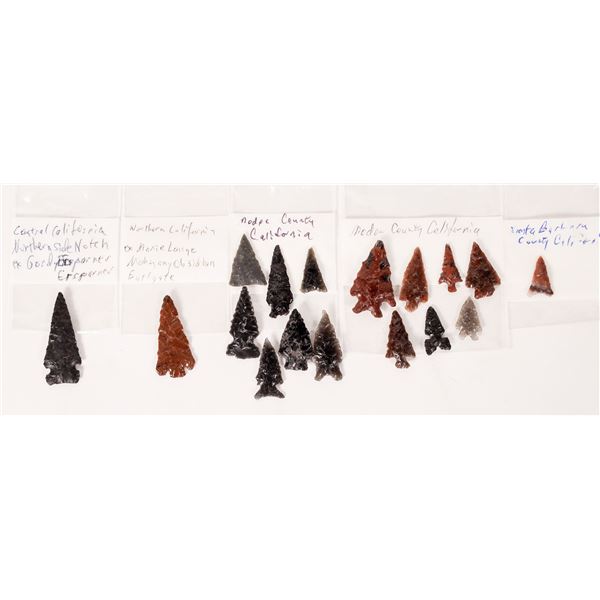 Points from California Mahogany Cottonwood Triangle (17)    [175750]