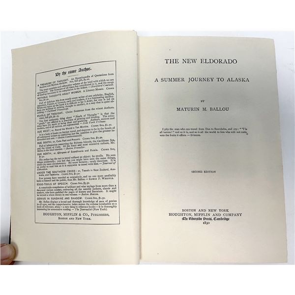 New Eldorado, Ballou, 1890  1890  [173718]
